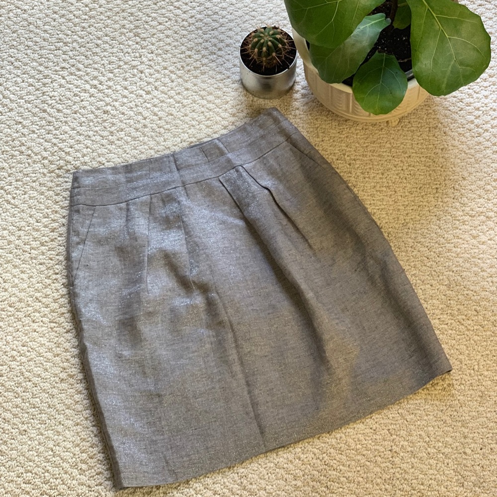 Talbots grey/silvery shimmery skirt